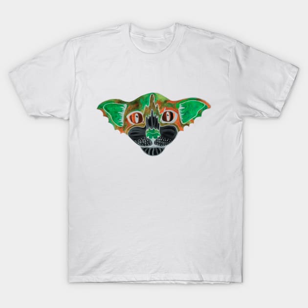 Inverse bat cat T-Shirt by deadblackpony